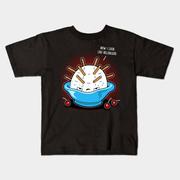 Cute Hellraiser Ice Cream Summer Kids T-Shirt by BoggsNicolas